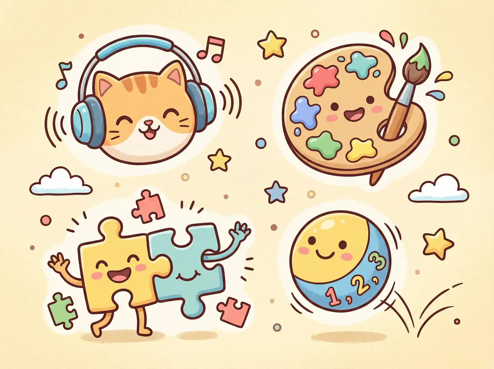 小朋友的手工作品 - 笼子里的他 益智创作